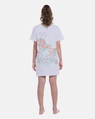 Camisão manga curta          