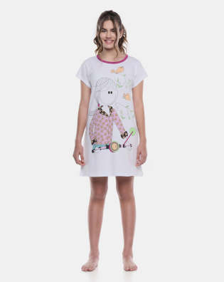 Camisão Manga Curta Cinturado             
