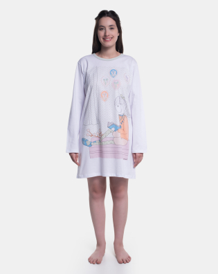 pijama Camisão Manga Longa feminino