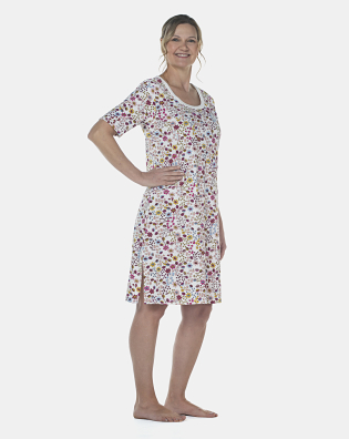 Camisão Feminino Adulto Manga Curta