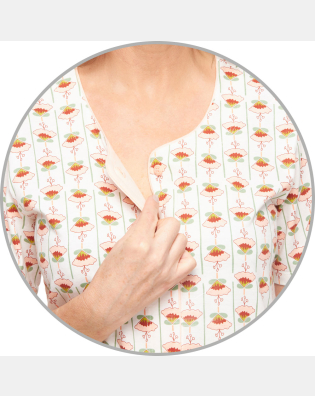 Camisola Feminino Adulto Aberta Manga Curta