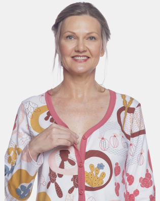 Camisola Feminino Adulto Aberta Manga Longa