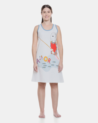 Pijama Feminino Camisola Regata  Pat  