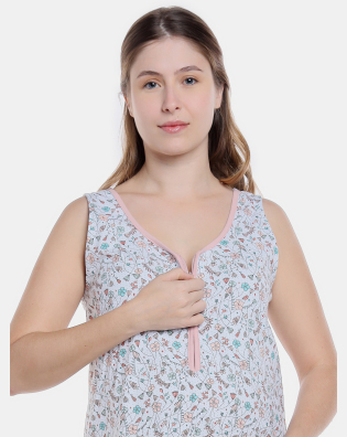 Homewear camisola gestante regata           