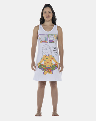 Camisola Feminina Adulto Acinturada Regata