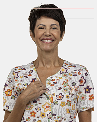 Camisola Feminina Adulto Manga Curta Aberta