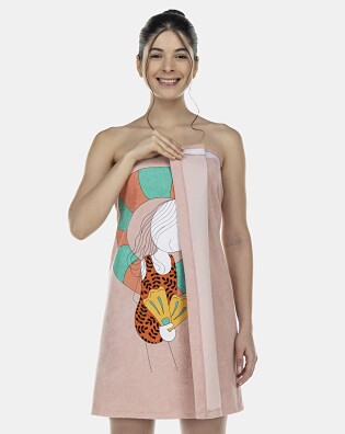 Roupão Feminino Adulto Saída de Banho Atoalhado