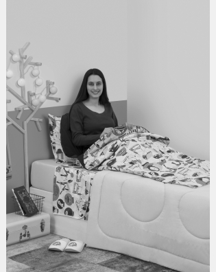 Manta Abraço Saco de Dormir Feminino  Adulto Estampada