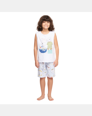Pijama regata machão e bermuda