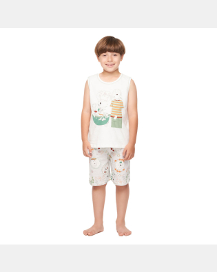 Pijama regata machão e bermuda  