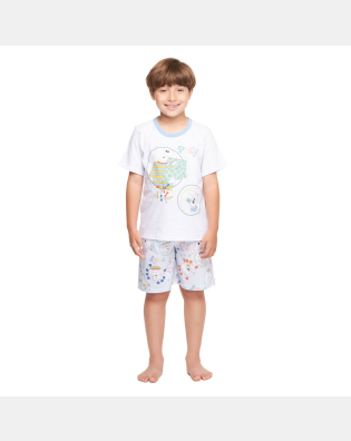 Conjunto Masculino Kids Manga Curta e Bermuda
