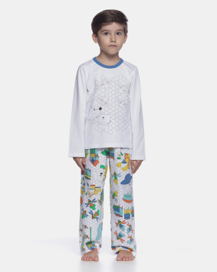 Pijama manga longa e calça