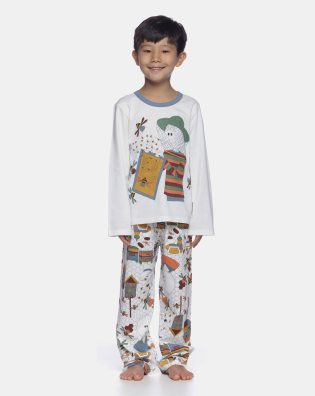 Conjunto Masculino Kids Manga Longa e Calça
