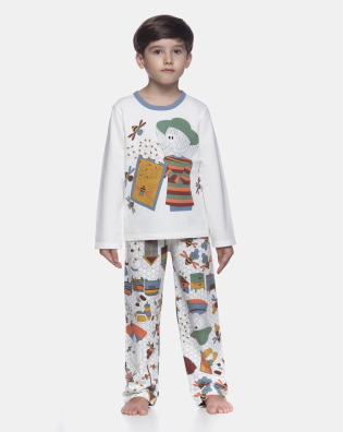 Conjunto Masculino Kids Manga Longa e Calça Moletinho