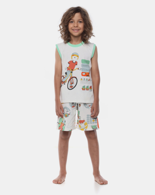 Pijama Regata Machão e Bermuda