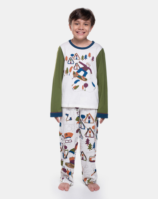 Pijama Manga Longa e Calça