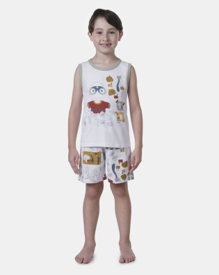 Pijama Regata Machão e Bermuda