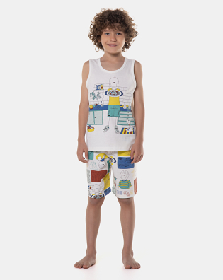 Pijama regata e bermuda