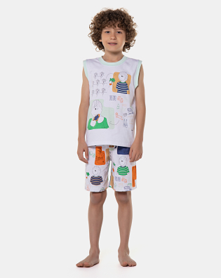 Pijama regata machão e bermuda 