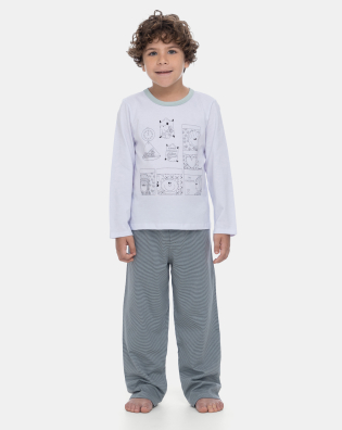Pijama Manga Longa e Calça