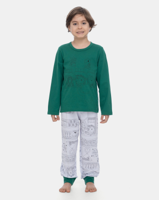 Pijama Manga Longa e Calça