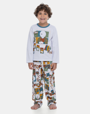 Pijama Manga Longa e Calça