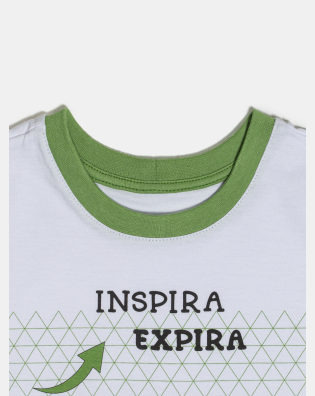 Pijama Masculino Kids Manga Curta e Bermuda