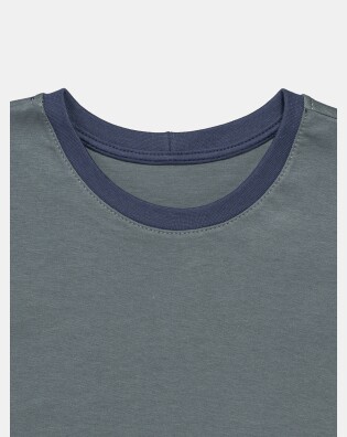 Pijama Masculino Kids Manga Curta e Bermuda