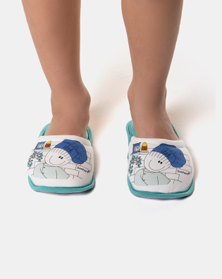 Pantufa Masculina fechada infantil 5 a 12 anos Estampada  