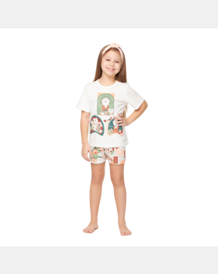 Pijama manga curta e short   