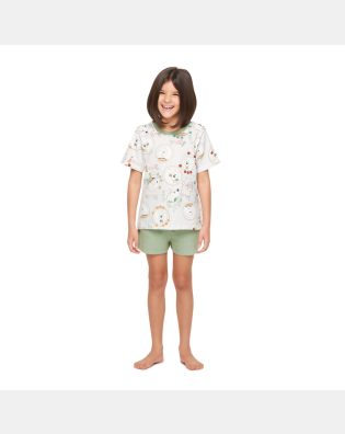 Pijama manga curta e short    