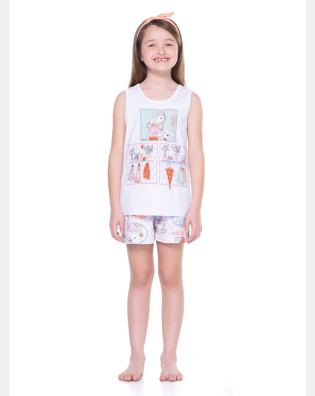 Conjunto Feminino Kids Regata e Short