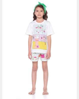 Pijama manga curta e short