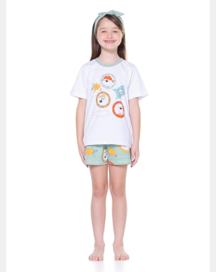 PIJAMA MANGA CURTA E SHORT