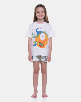 Pijama manga curta e short