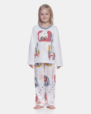 Pijama manga longa e calça    