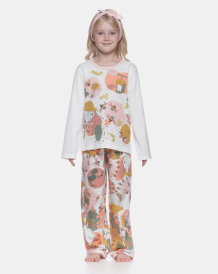 Pijama manga longa e calça