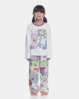Conjunto Feminino Kids Manga Longa e Calça Moletinho