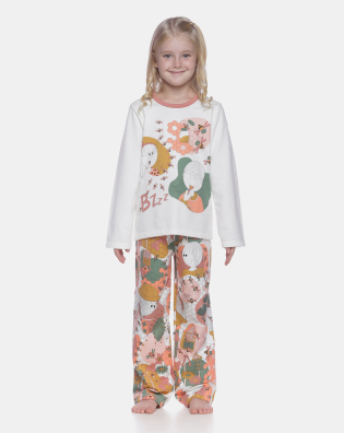 Pijama manga longa e calça
