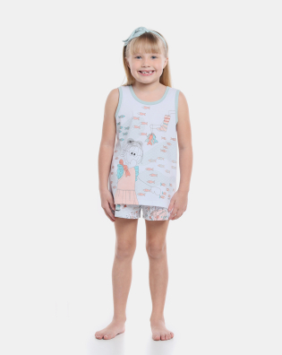 Pijama regata e short       