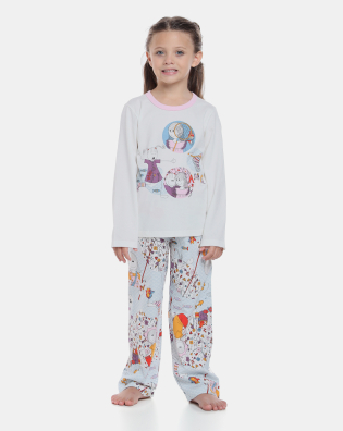 Pijama manga longa e calça       