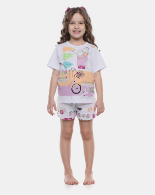 Pijama Manga Curta e Short