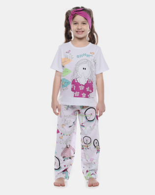 Pijama Manga Curta e Calça