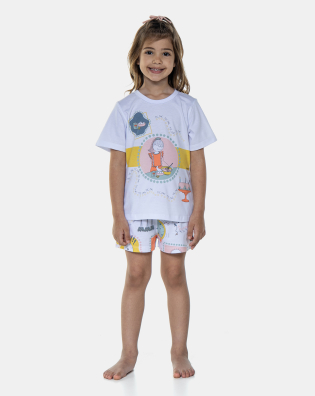 Pijama Manga Curta e Short