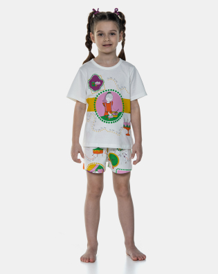Pijama Manga Curta e Short