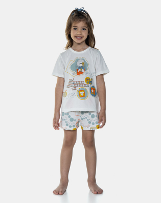 Pijama Manga Curta e Short
