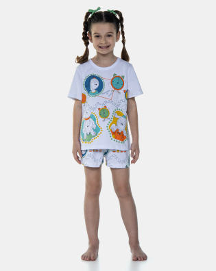 Pijama Manga Curta e Short