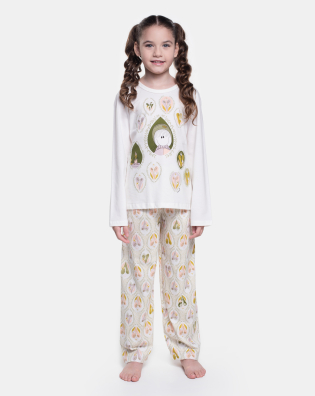 Pijama manga longa e calça