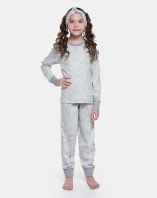 Pijama Manga Longa e Calça