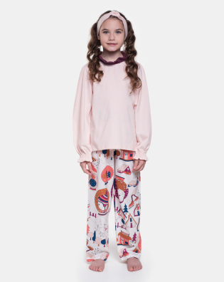  Homewear Pijama Manga Longa e Calça